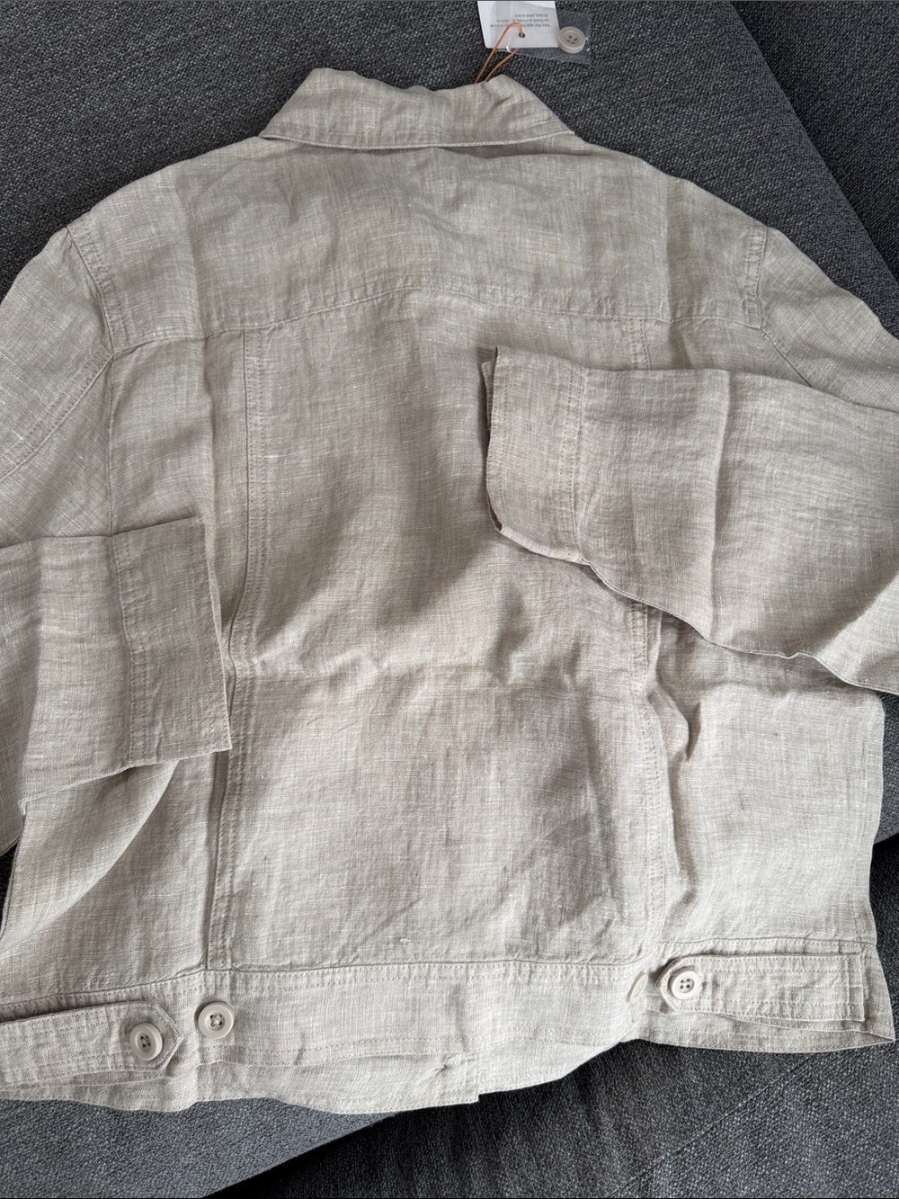 NWT- Low Stock! Quince 100% European Linen Flax Jacket - Picture 9 of 9